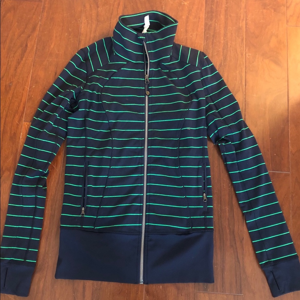Lulu lemon striped zip up